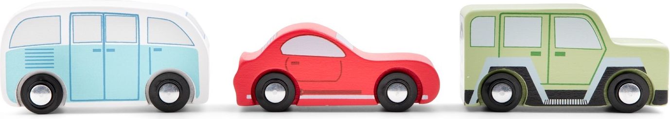 New Classic Toys Sada dřevěných mětských autíček - obrázek 2