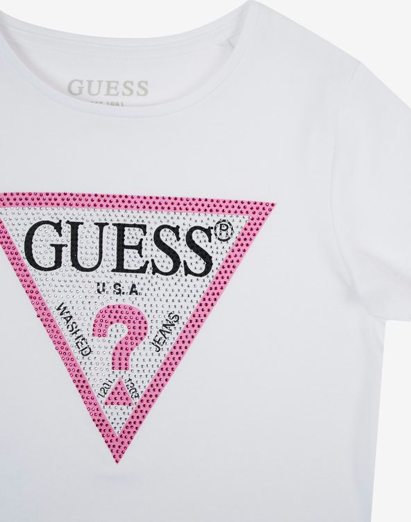 Triko dětské Guess | Bílá | Dívčí | 7 let - obrázek 3