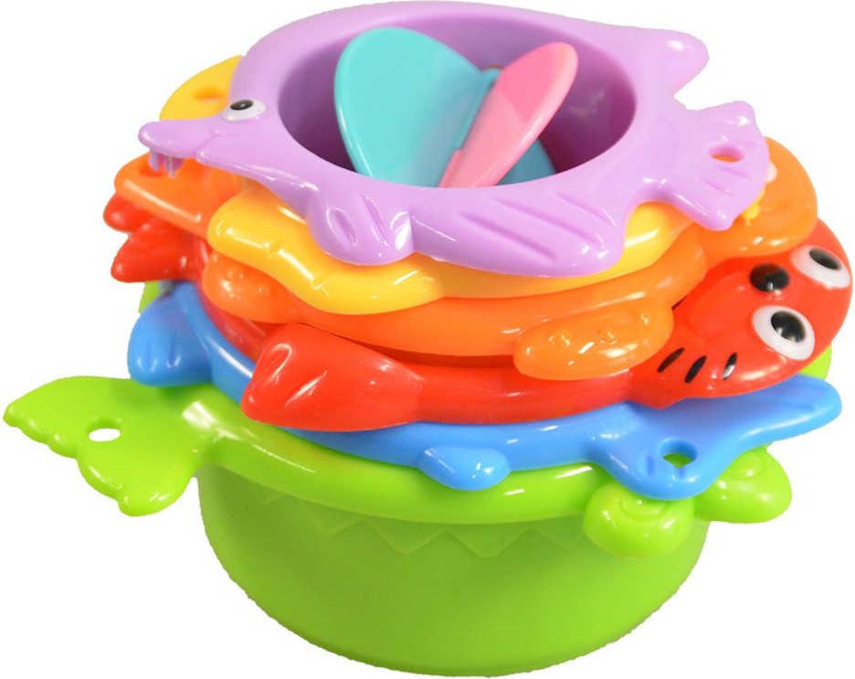 Baby kalíšky stohovací mořský svět 24cm do vody na písek set 6ks plast - obrázek 1