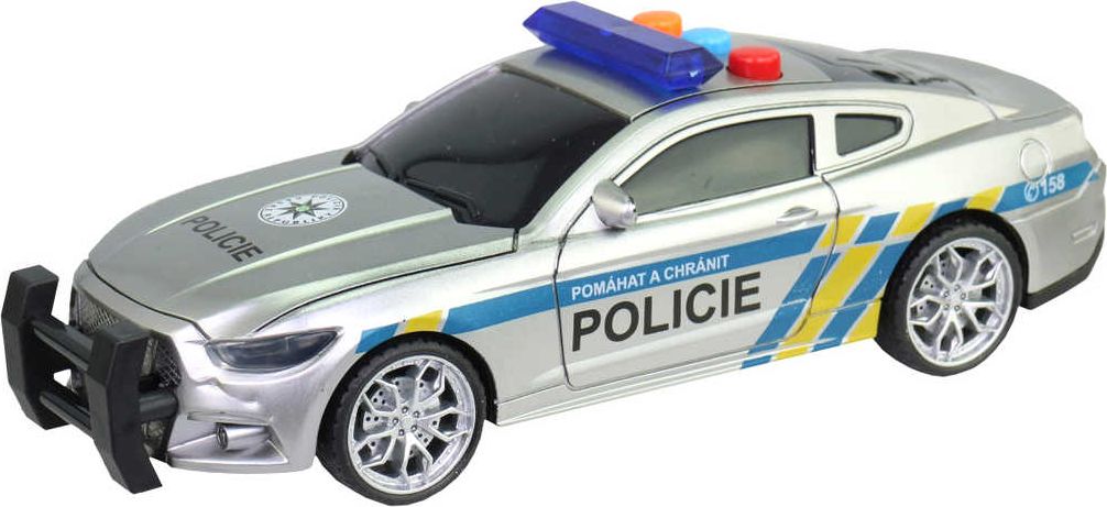 Policejní auto český design na setrvačník s hlášením na baterie Světlo Zvuk CZ - obrázek 3