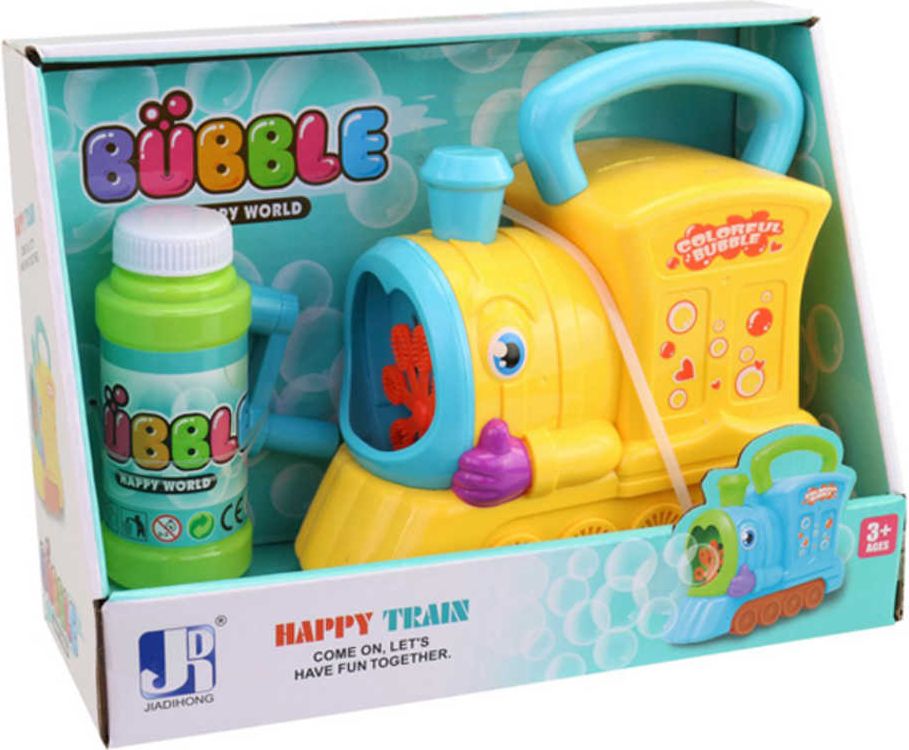 Bublifukovač lokomotiva na kličku 15cm set s náplní 3 barvy plast - obrázek 3