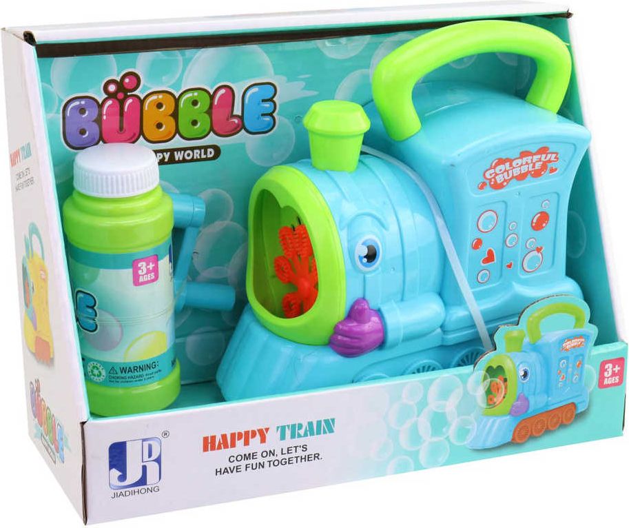 Bublifukovač lokomotiva na kličku 15cm set s náplní 3 barvy plast - obrázek 5