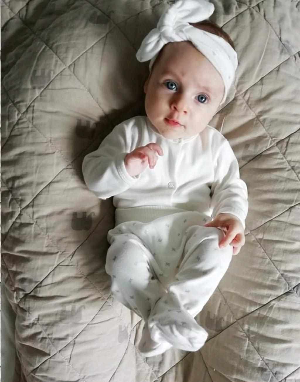 3-dílná bavlněná kojenecká souprava New Baby Kiddy Varianta: smetanová/56 (0-3m) - obrázek 15
