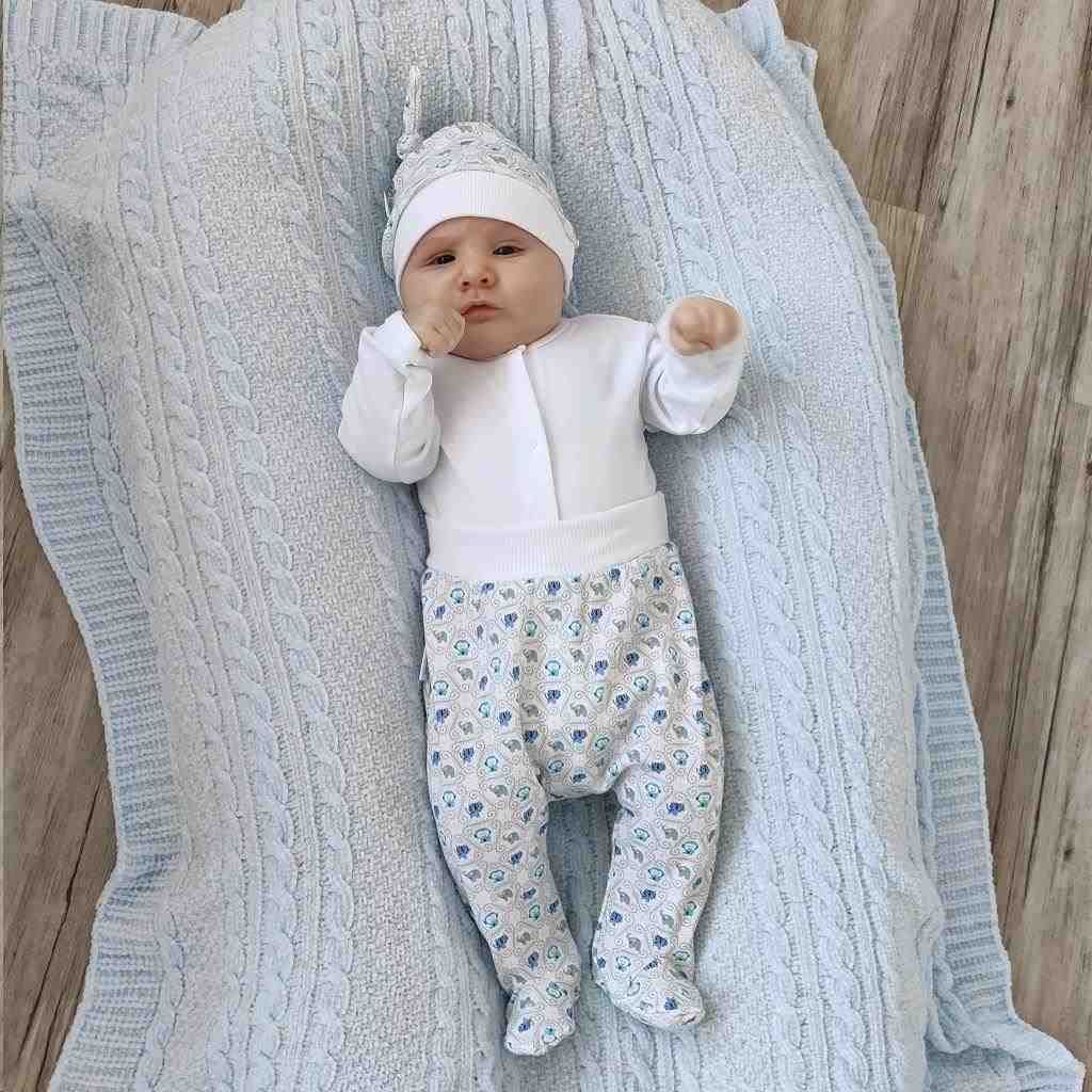 3-dílná bavlněná kojenecká souprava New Baby Kiddy Varianta: bílo- tyrkysová/56 (0-3m) - obrázek 34
