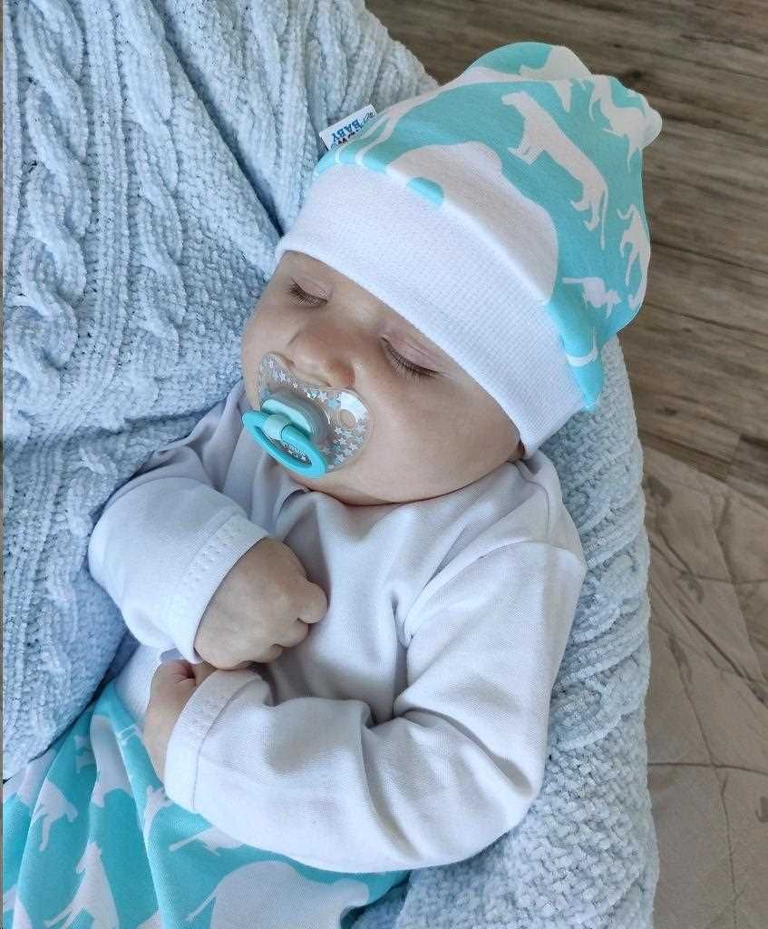 3-dílná bavlněná kojenecká souprava New Baby Kiddy Varianta: bílo- tyrkysová/56 (0-3m) - obrázek 39