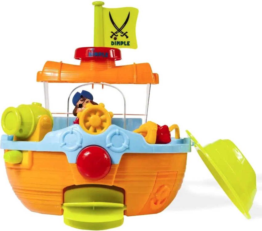 Baby loďka do vany 22cm s přísavkami stříká vodu plast v krabici - obrázek 2