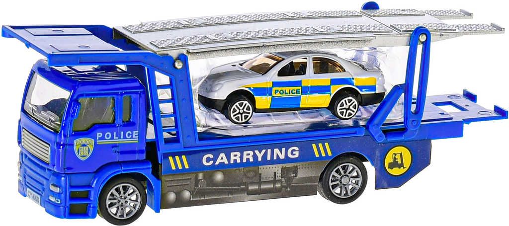 Auto záchranáři 15cm zpětný chod hasiči / policie kov 4 druhy - obrázek 1