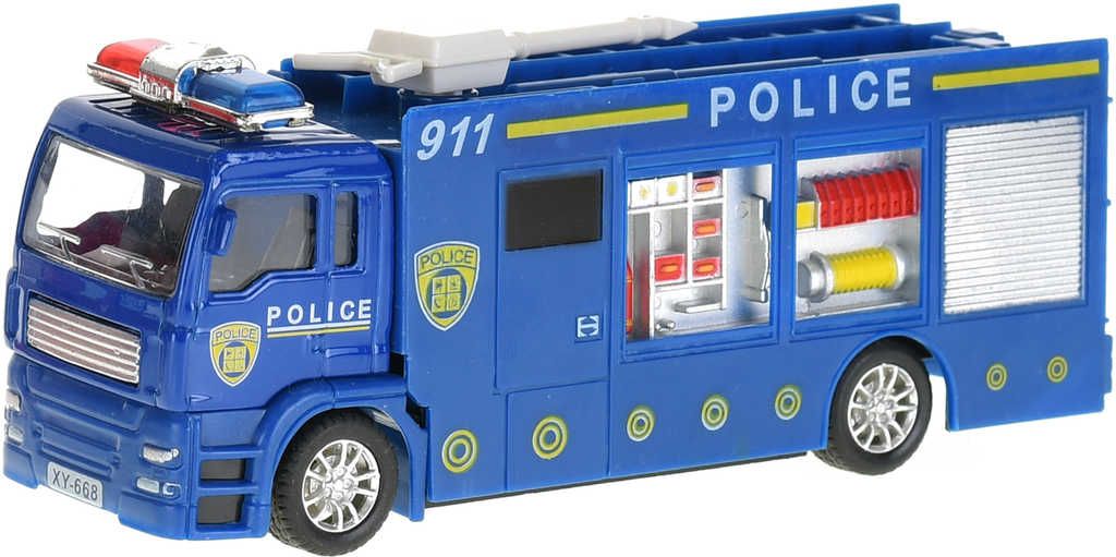 Auto záchranáři 15cm zpětný chod hasiči / policie kov 4 druhy - obrázek 3