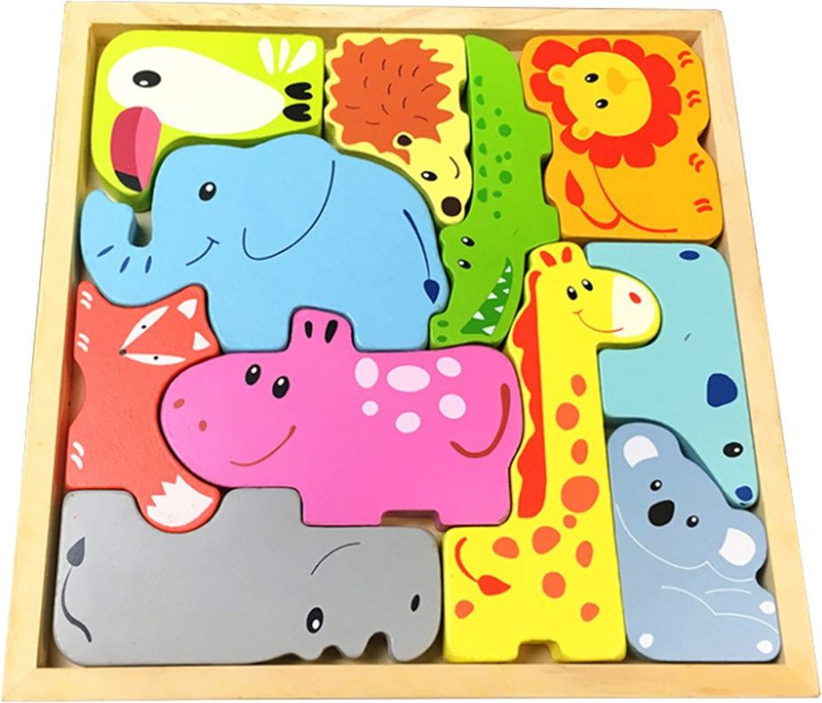 Popron.cz Dřevěné puzzle - zvířátka - obrázek 1