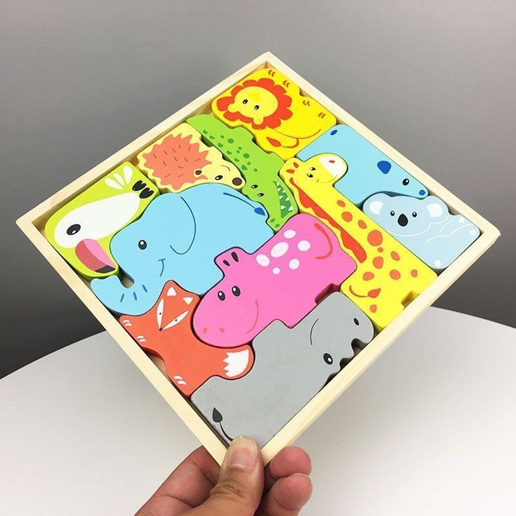 Popron.cz Dřevěné puzzle - zvířátka - obrázek 2