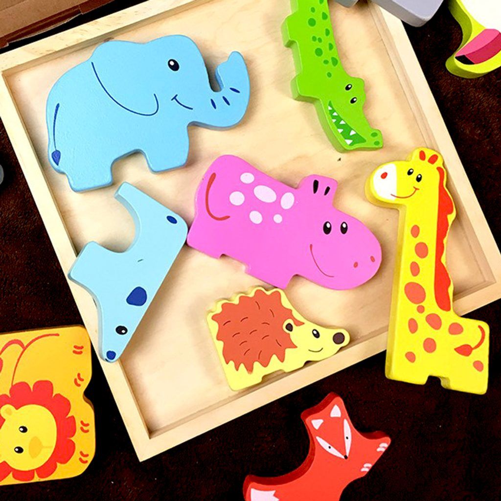 Popron.cz Dřevěné puzzle - zvířátka - obrázek 4