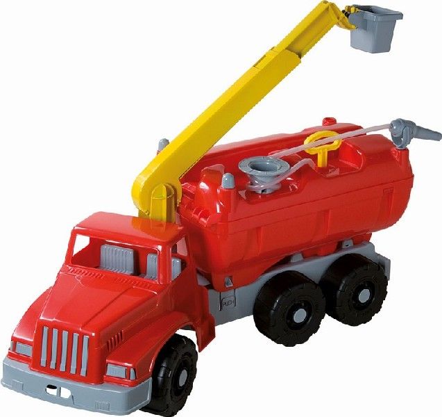 RAPPA Hasičký vůz s plošinou a funkční stříkačkou - délka 74 cm - obrázek 4