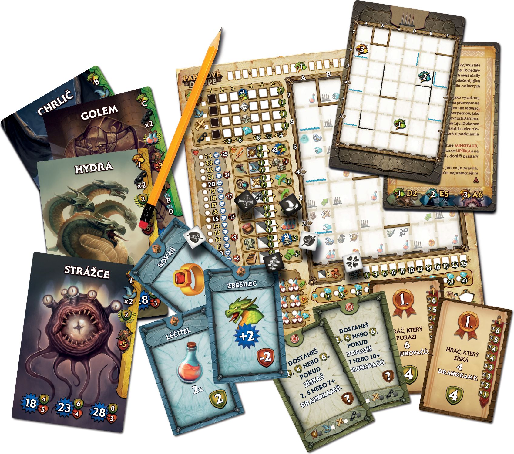 TLAMA games Papírové Doupě: Čmarovné dobrodružství - obrázek 2