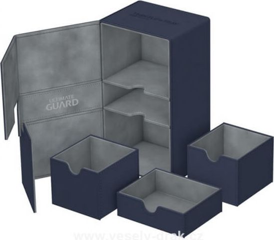 Ultimate Guard Krabice Ultimate Guard Twin Flip´n´Tray 200+ Standard Size XenoSkin Blue - obrázek 1