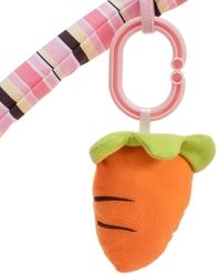 Hrací deka/podložka s hrazdičkami - KRÁLÍČEK růžová - BabyMix - obrázek 4