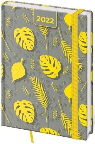 Diář denní Vario - Yellow s gumičkou A5 2022 / 14,3cm x 20,5cm / DV422-13-22 - obrázek 1