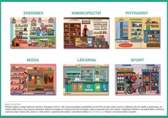 Začínáme vystřihovat - V obchodě - obrázek 4