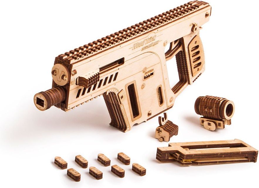 Wood Trick "Útočná zbraň" - 3D dřevěné mechanické puzzle - obrázek 5