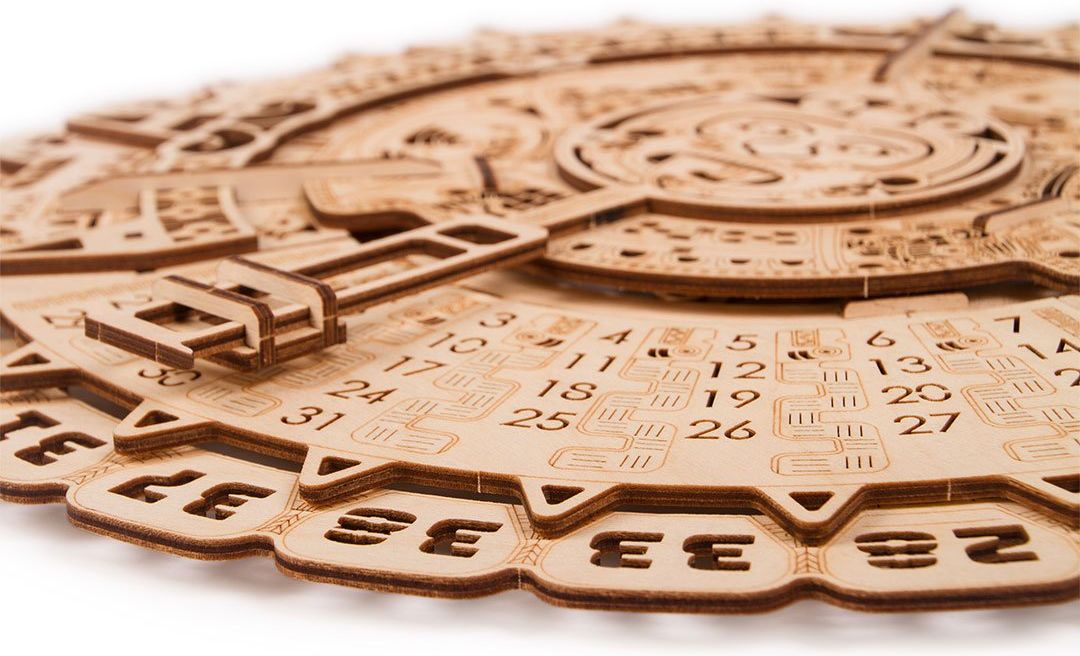 Wood Trick  "Máyský kalendář" - 3D dřevěné mechanické puzzle - obrázek 3