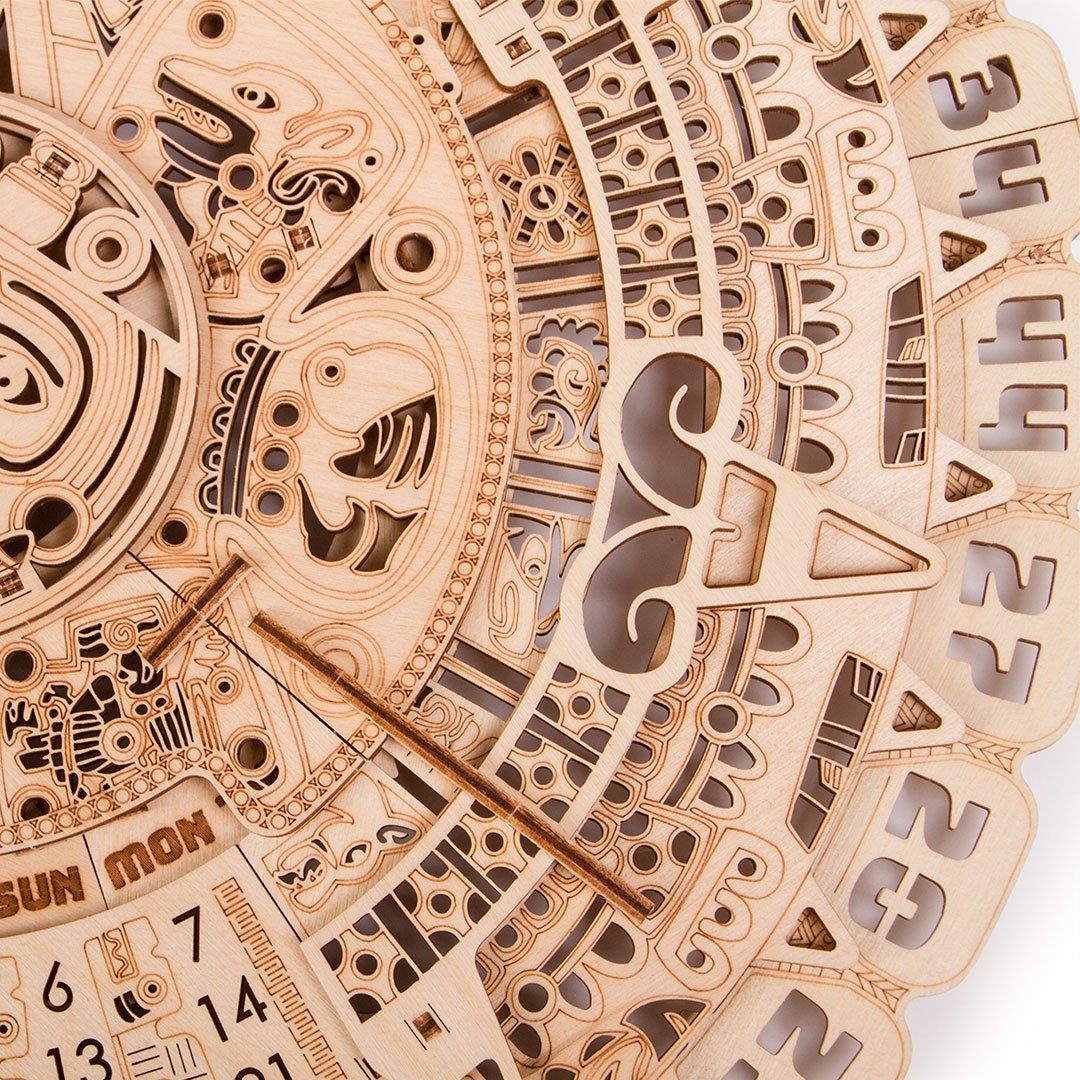 Wood Trick  "Máyský kalendář" - 3D dřevěné mechanické puzzle - obrázek 4
