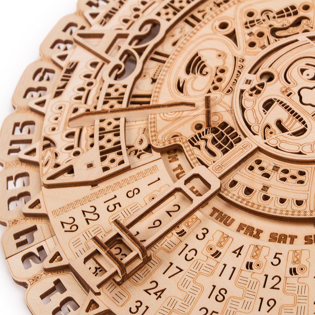 Wood Trick  "Máyský kalendář" - 3D dřevěné mechanické puzzle - obrázek 5