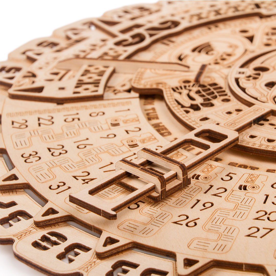 Wood Trick  "Máyský kalendář" - 3D dřevěné mechanické puzzle - obrázek 6