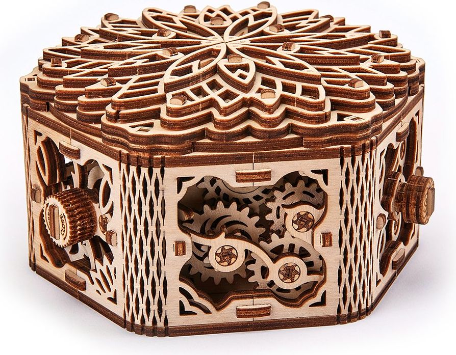 Wood Trick  "Tajemný květ" - 3D dřevěné mechanické puzzle - obrázek 4