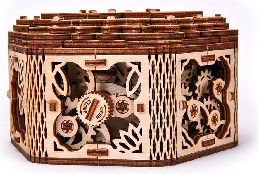 Wood Trick  "Tajemný květ" - 3D dřevěné mechanické puzzle - obrázek 6