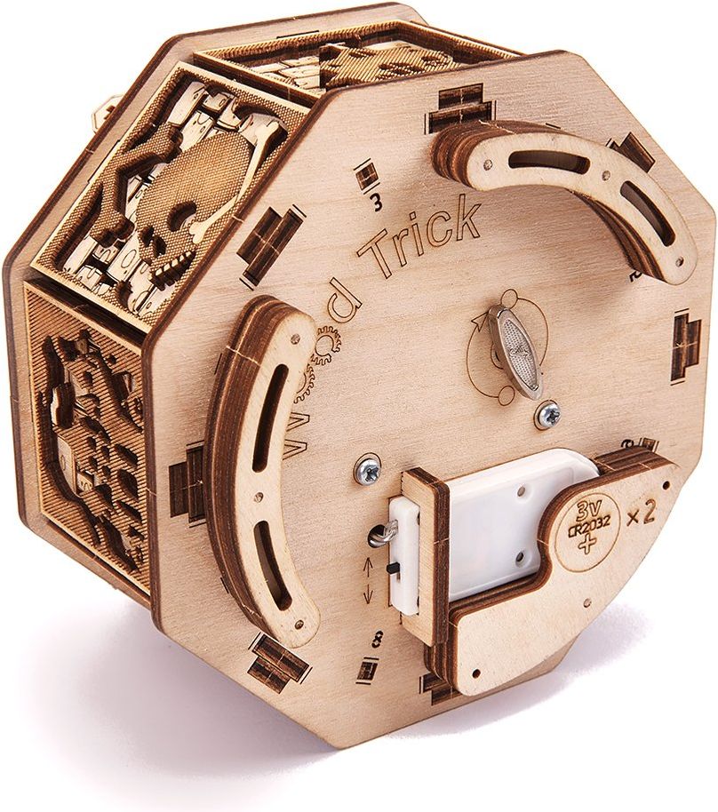 Wood Trick  "Veselý Halloween" - 3D dřevěné mechanické puzzle - obrázek 5