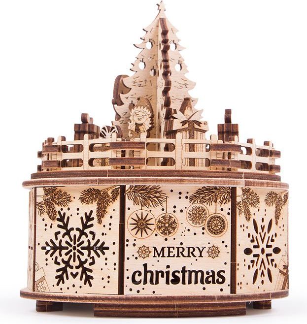 Wood Trick  "Dárky od Santy" - 3D dřevěné mechanické puzzle - obrázek 2