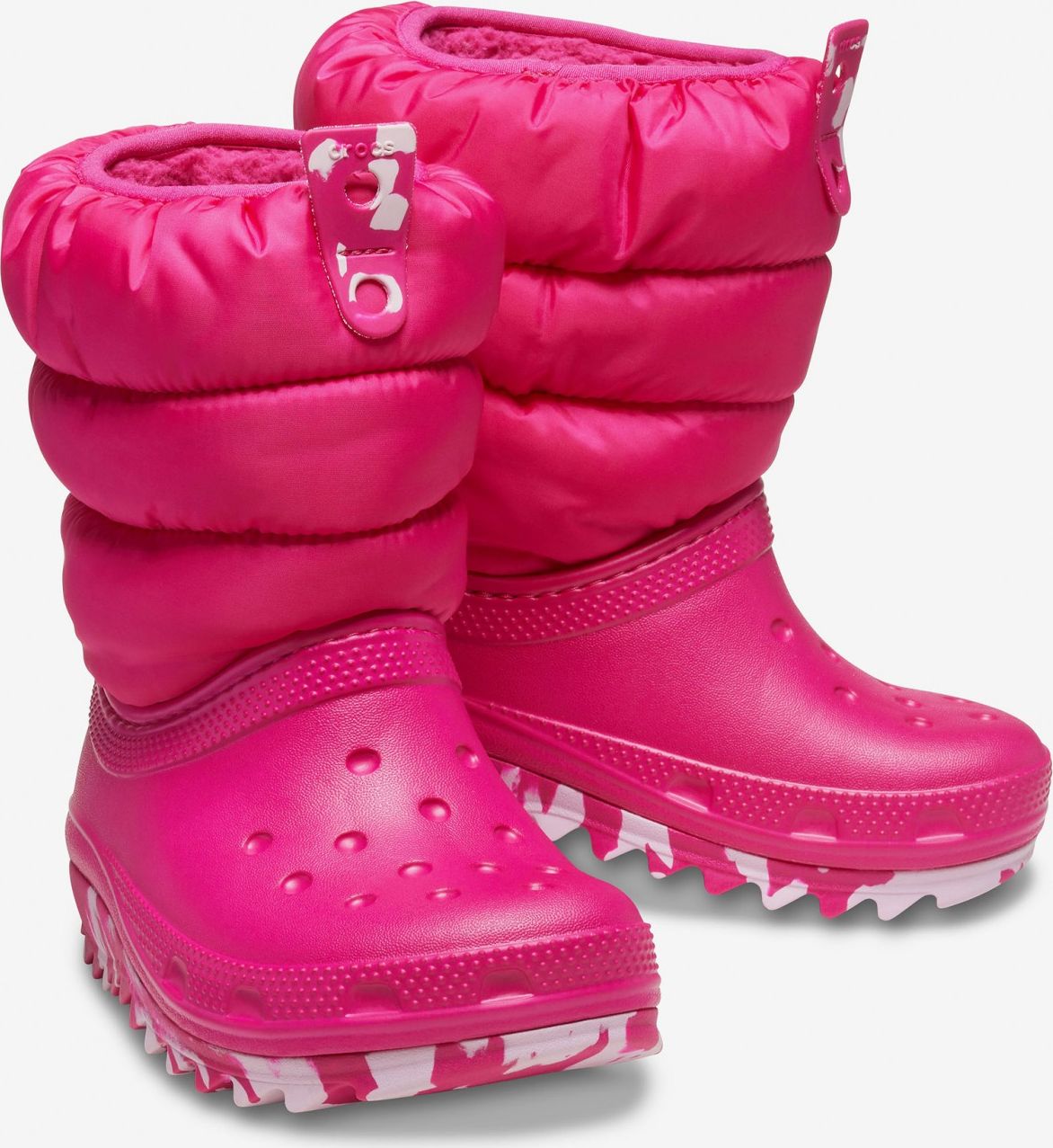 Crocs růžové dívčí sněhule - 33-34 - obrázek 4