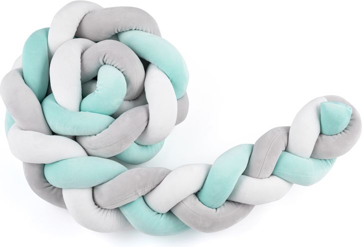 PETITE&MARS Mantinel pletený Mellow 180 cm Teal - obrázek 1