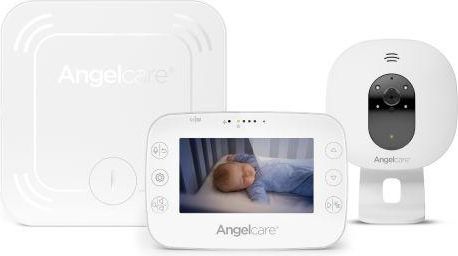 ANGELCARE AC327 Monitor pohybu dechu a el. video chůvička + koš na pleny Classic + 1 kazeta - obrázek 2