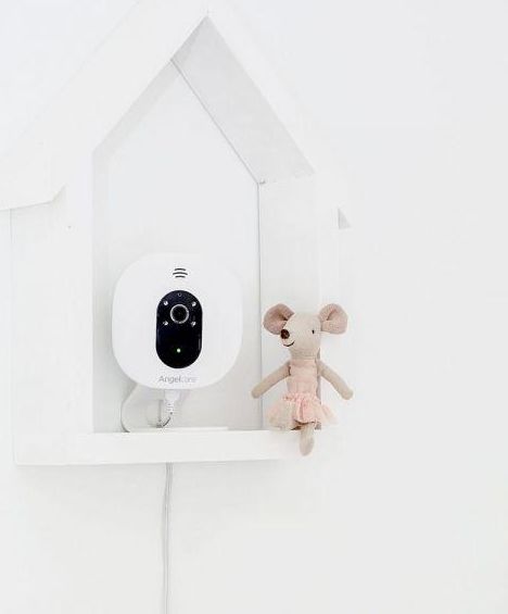 ANGELCARE AC327 Monitor pohybu dechu a el. video chůvička + koš na pleny Classic + 1 kazeta - obrázek 7