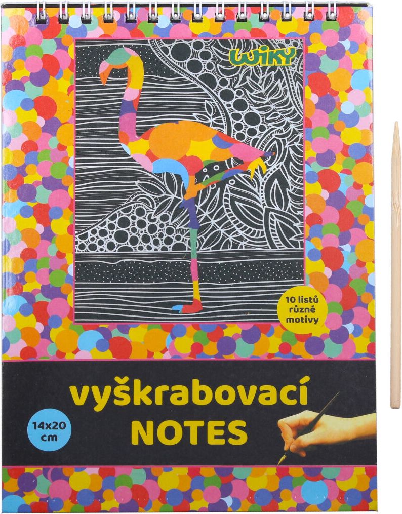 Vyškrabovací notes 14x20cm / 10 listů - obrázek 1