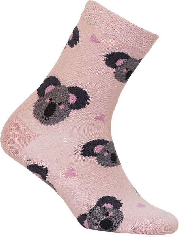 Dívčí vzorované ponožky GATTA KOALY růžové Velikost: 21-23 - obrázek 1