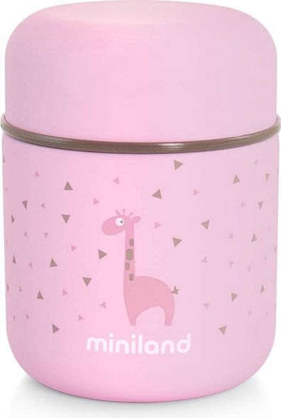 Miniland Termoska Silky na jídlo Pink 280ml