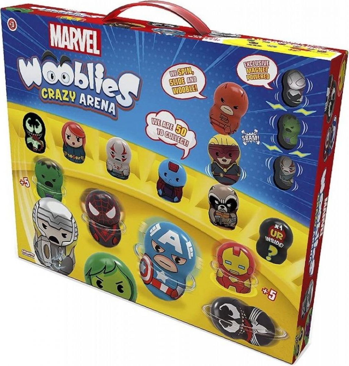 TM Toys Wooblies Marvel Bojová Aréna s 2 turbo vystřelovači - obrázek 1