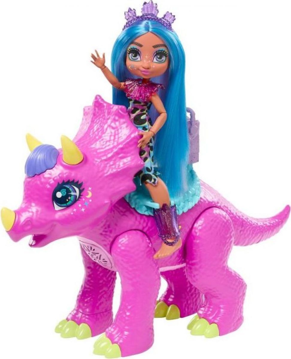 Mattel Cave Club panenka party teila s dino zvířátkem - obrázek 2