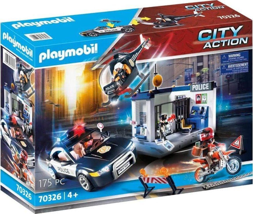 Playmobil 70326 Policie s autem a helikoptérou - obrázek 1