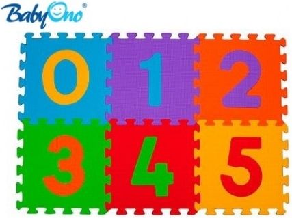 Pěnové puzzle Baby Ono - Čísla - 6ks - obrázek 1