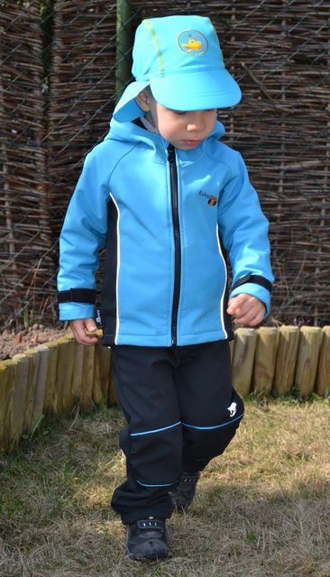KUKADLOO softshell kalhoty černo-modré Velikost oblečení: 92 - obrázek 2