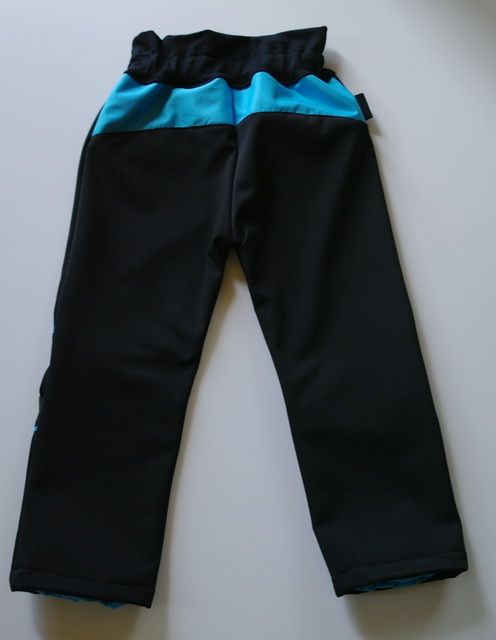 KUKADLOO softshell kalhoty černo-modré Velikost oblečení: 92 - obrázek 4