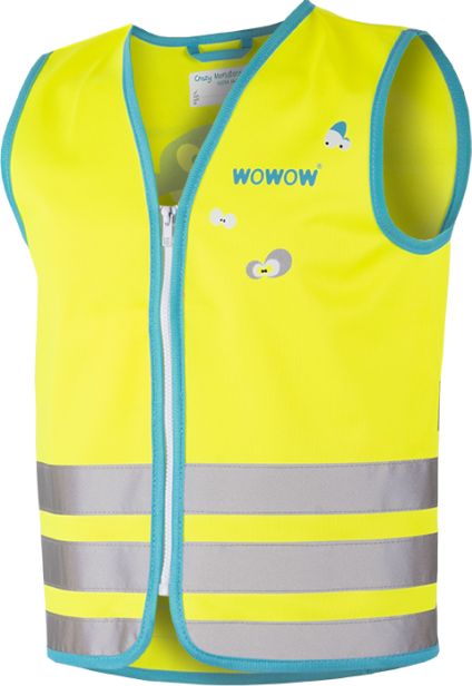 WOWOW Dětská reflexní vesta CRAZY MONSTER YELLOW velikost: S (šířka 40 cm, délka 45 cm) doporučeno od 4 do 6 let. - obrázek 2