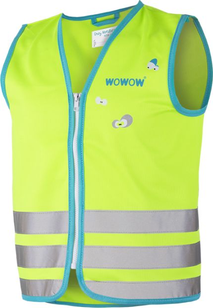 WOWOW Dětská reflexní vesta CRAZY MONSTER GREEN velikost: XS (šířka 36 cm, délka 41 cm) - doporučeno do 4 let. - obrázek 2