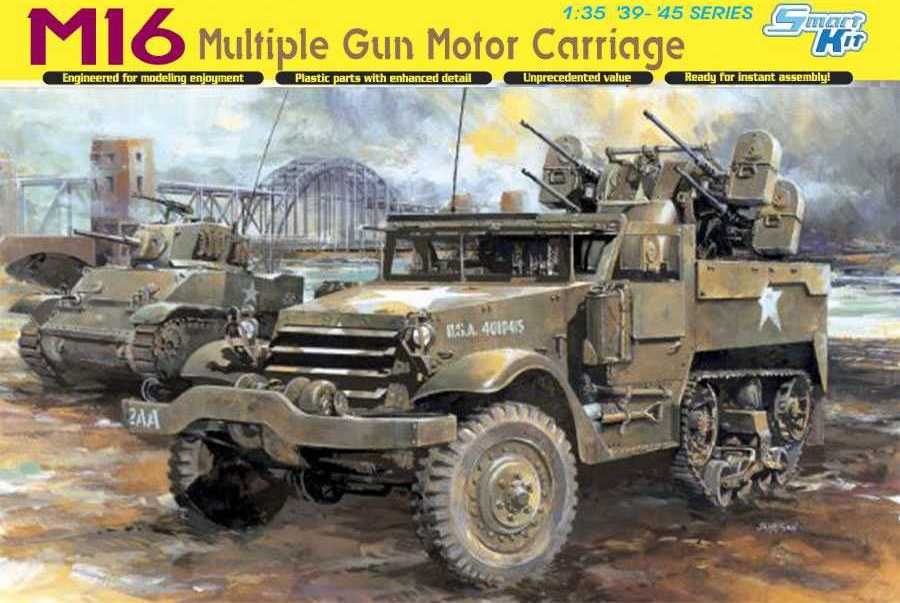 DRAGON Model Kit military 6381 - M16 MULTIPLE GUN MOTOR CARRIAGE (SMART KIT) (1:35) - obrázek 1