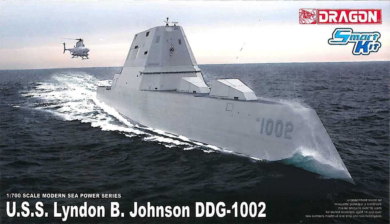 DRAGON Model Kit loď 7148 - U.S.S. Lyndon B. Johnson (DDG-1002) (1:700) - obrázek 1
