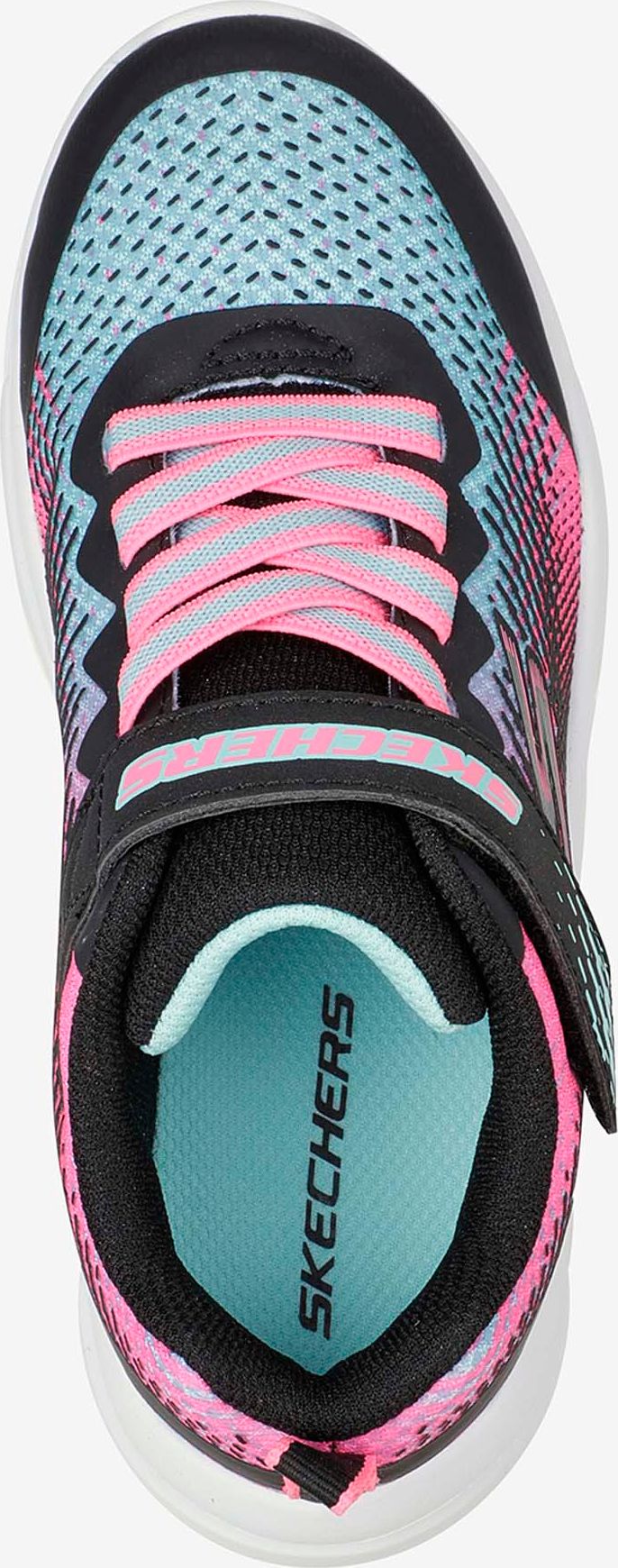 Růžovo-černé holčičí tenisky Skechers - 27 - obrázek 4