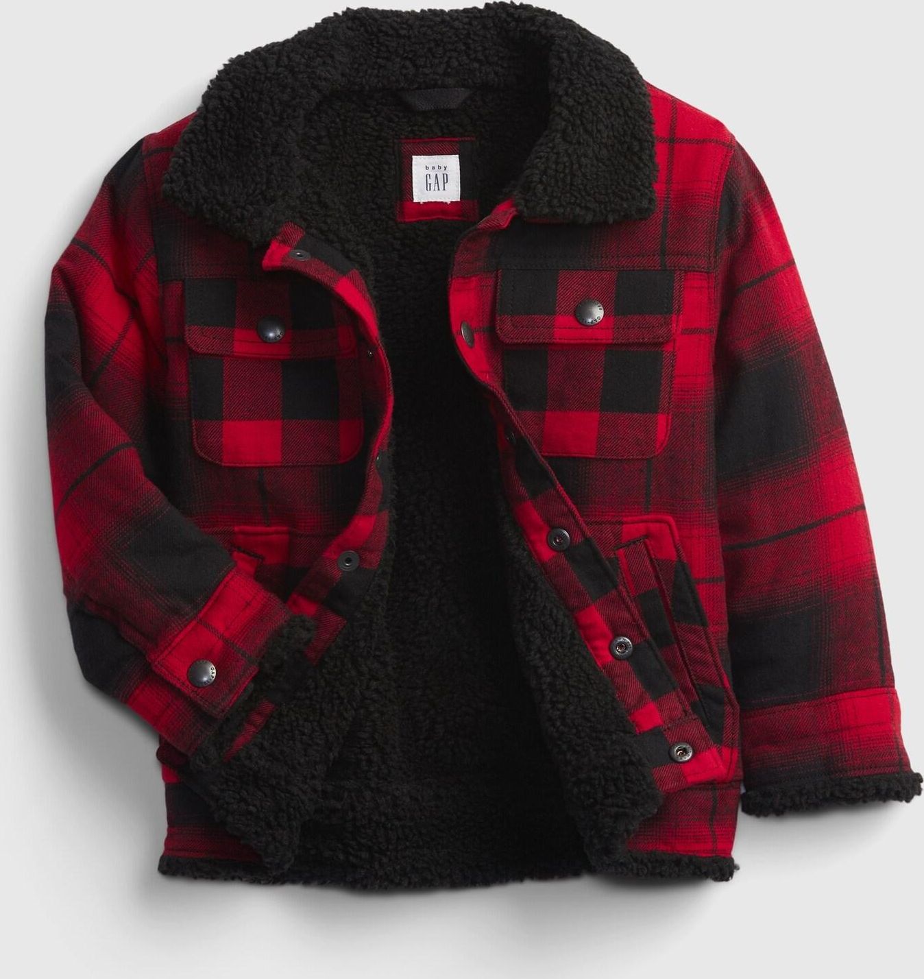 Červená klučičí bunda buff pleed jacket - 92 - obrázek 3