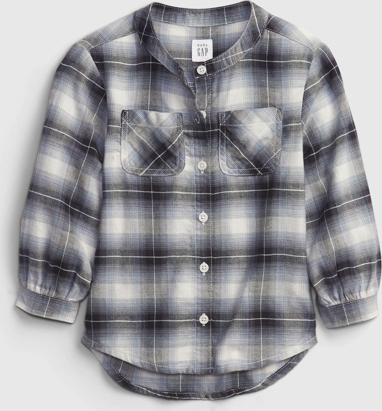 Černá holčičí košile oversized flannel shirt - 80-86 - obrázek 1